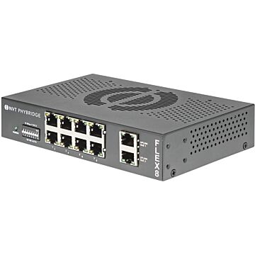 FLEX8: 8 Port Long Reach 2 or 4 pair UTP PoE++ (50 Watts)