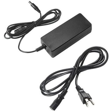 55VDC, 48 Watt Power Supply with 2P terminal block adapter and IEC line cord.