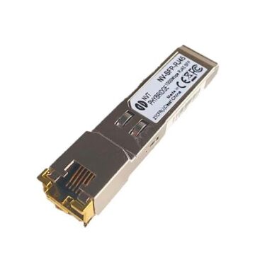SFP to RJ45 for Category 5e copper wire, RJ-45 connector, up to 100m. 1000 Mbps only. (Qty 1)