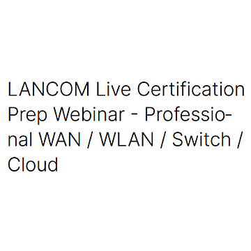 R&S®NC Live Certification Prep Webinar - Professional WAN/WLAN/Switch/Cloud (incl. Certification Voucher)