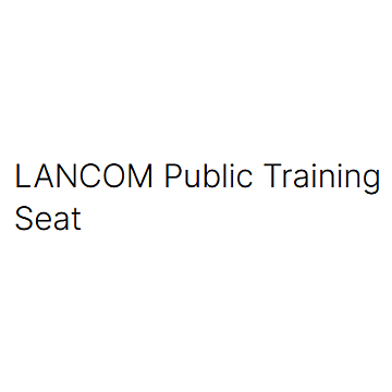 R&S®NC Public Training Seat, inkl. Zertifizierung
