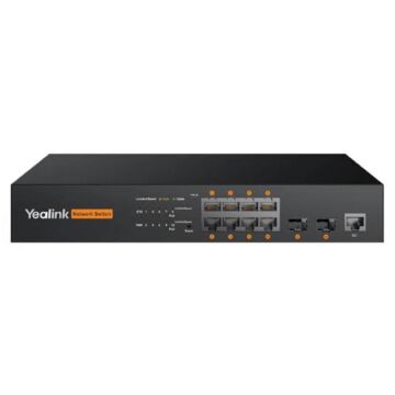Yealink MSFT - RCH80 - 8-Port L2+Web Managed PoE+ Switch
