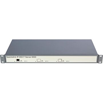 IP-DECT Server 6500 in rack cabinet.