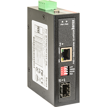 Media-Konv. DIN-Sch. mit Mgmt., erw. Temp.