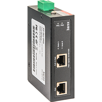 PoE-Inj. DIN-Sch., erw Temp,  PoE++ 60W