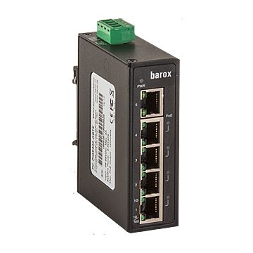 Switch DIN, 4xGPoE+ , o.Mmt., erw. Temp.