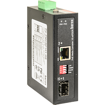 Media-Konv. DIN-Sch. mit Mgmt., erw. Temp.