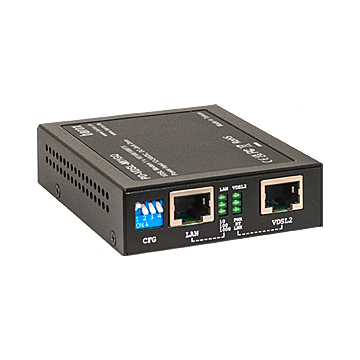 19"/2HE Baugruppenträger für max. 17 PD-VDSL-MI100