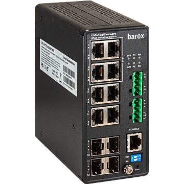 Switch DIN-Sch., 1G, Mmt., L3, erw Temp