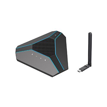 Kabelloses Lautsprecher-Mikrofon, Echo-Unterdrückung, 10?W, 10?m Reichweite, kaskadierbar bis 3 Lautsprecher