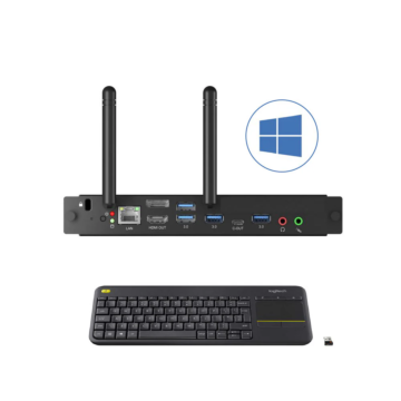 OPS PC-Modul – i7 Prozessor – Intel® Iris® Xe Grafik. Windows 10 Lizenz und kabellose Tastatur inklusive. Kompatibel mit