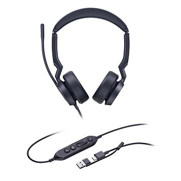 Yealink Headset - UH44 Dual Teams USB-C/A