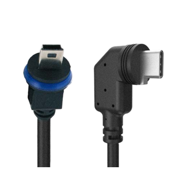 S7x Kabel MiniUSB-C auf MiniUSB abgewinkelt-gerade 1m